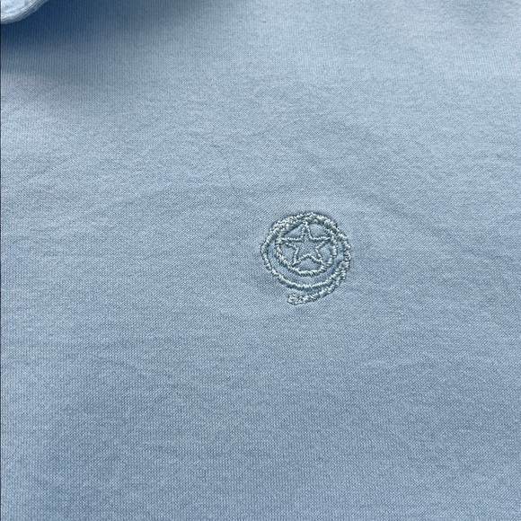 Wrangler Men's George Strait By Performance Light Blue Short Sleeve Polo Shirt-L - Picture 3 of 8